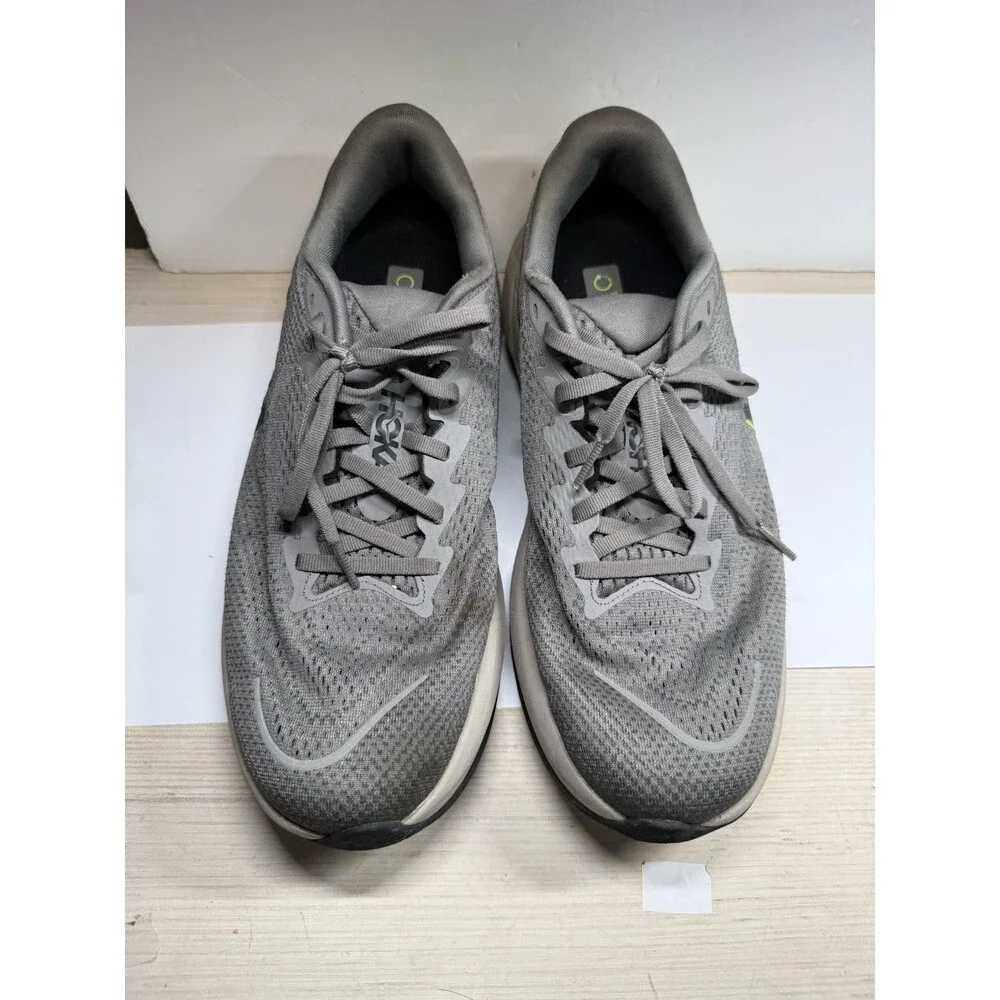 HOKA One One Rincon 4 Men Size 11D Gray Green Running Shoes Lightweight Athletic